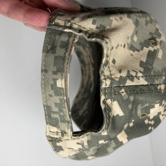 U.S. Army Cap Hat Adult Adjustable Desert‎ Beige Green Digital Camo Gorpcore - Picture 8 of 11